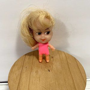 Vintage Liddle Kiddle Clone Doll Pink Suit Blonde